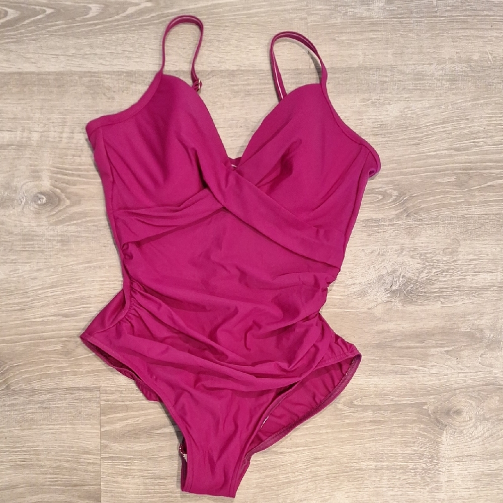 Miraclesuit Captivating Magenta Pink Swimsuit